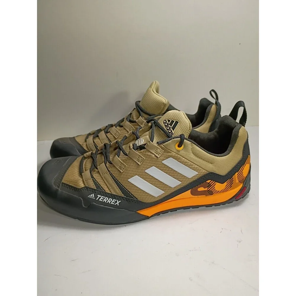 Adidas Terrex Swift Solo Approach shoes in Beige Tone/Flash Orange Men's Size 9